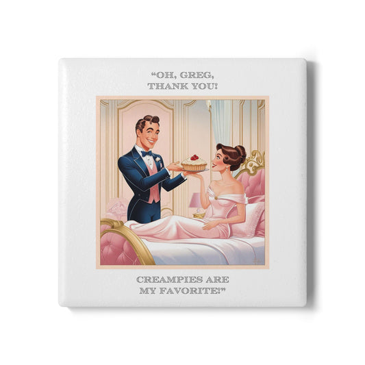 Humor Ceramic Coaster - "My Favorite" - Unique Gift for Unique Drinkers