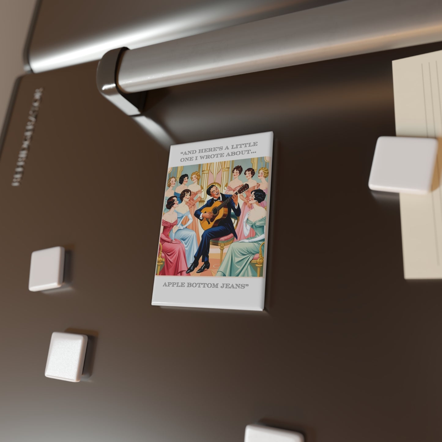 Humor Magnet - "Apple Bottom Jeans" - Fun Décor for Friends