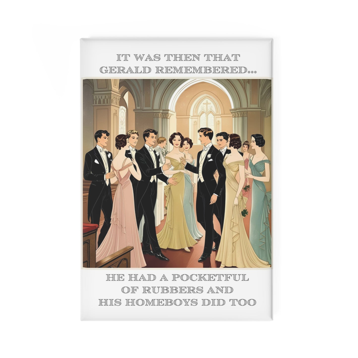 Humor Magnet - "Pocketful of Rubbers" - Fun Décor for Friends