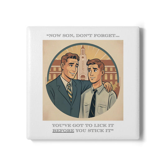 Humor Ceramic Coaster - "Don't Forget" - Unique Gift for Unique Drinkers