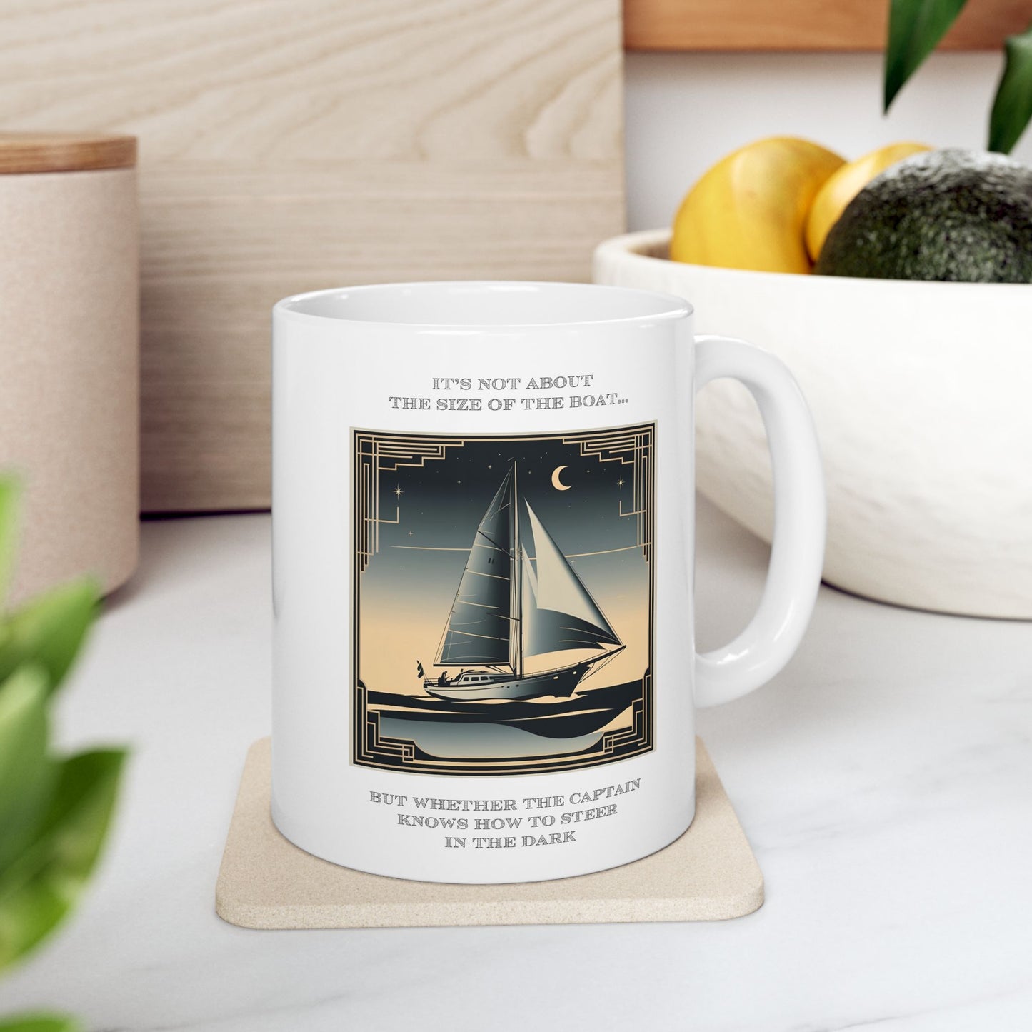 Hot Sips "Size of the Boat" Mug - 11oz