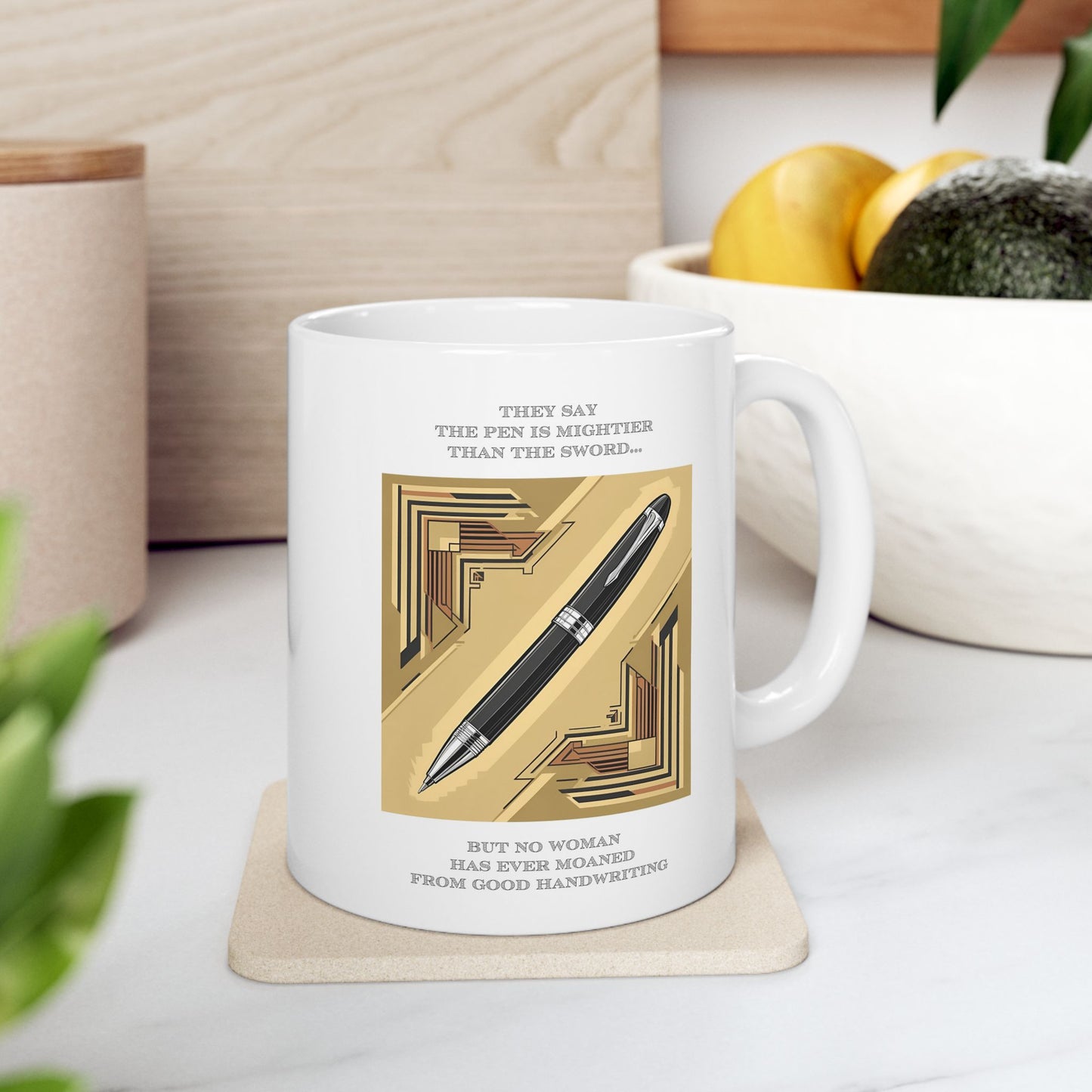 Hot Sips "Good Handwriting" Mug - 11oz