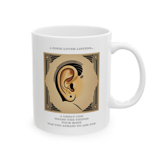 Hot Sips "Listen" Mug - 11oz