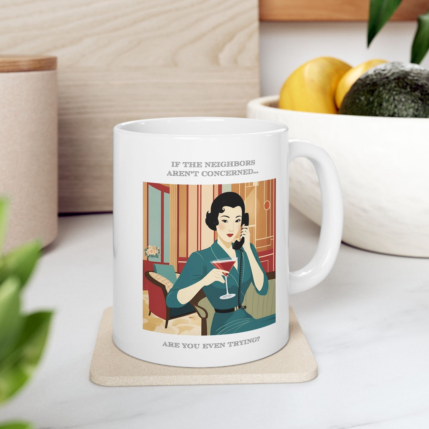 Hot Sips "Concerned Neighbors" Mug - 11oz