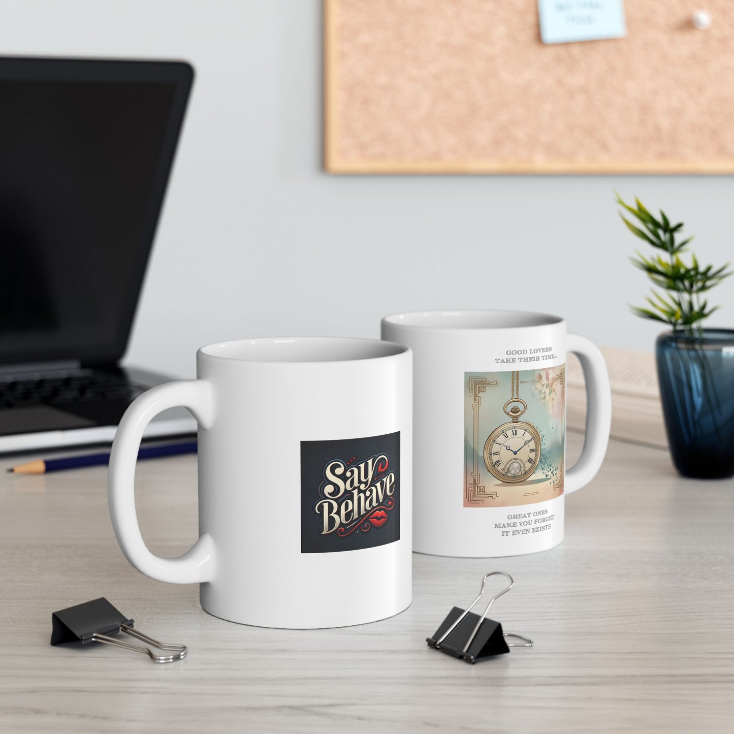 Hot Sips "Time" Mug - 11oz