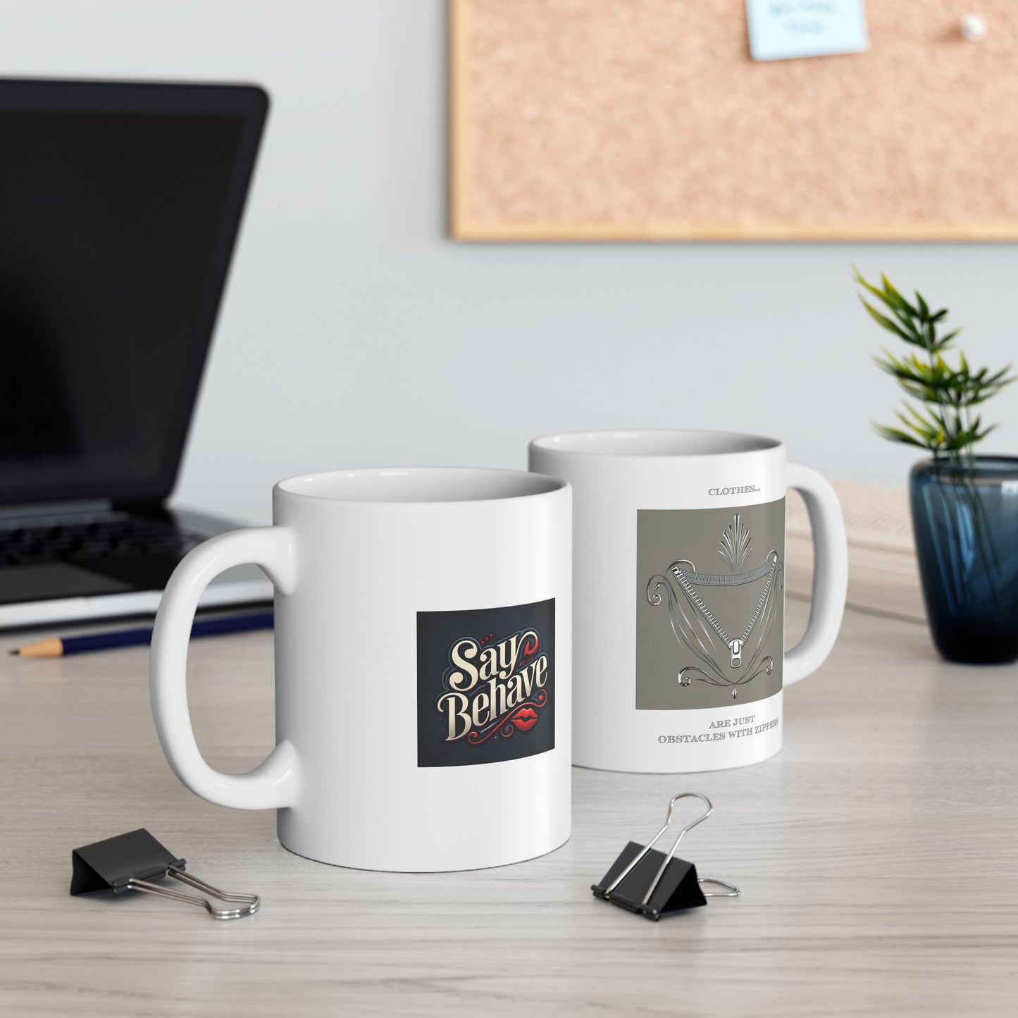 Hot Sips "Clothes" Mug - 11oz