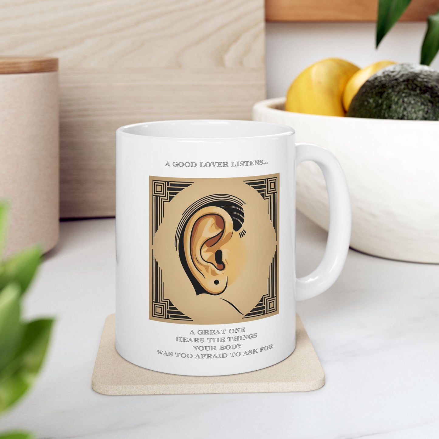 Hot Sips "Listen" Mug - 11oz